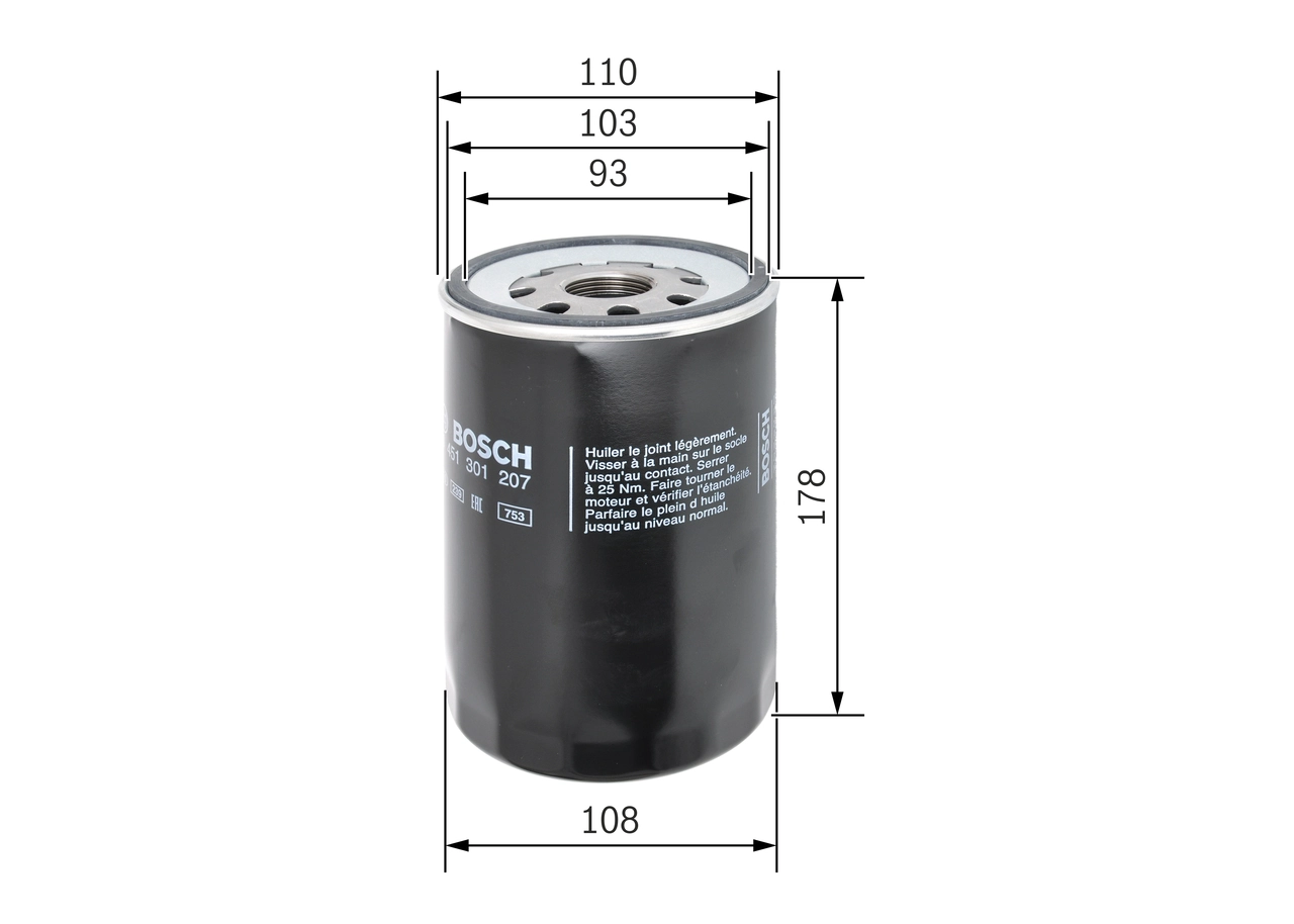 Filtr oleju Bosch 0451301207 cena, od 21,23 USD