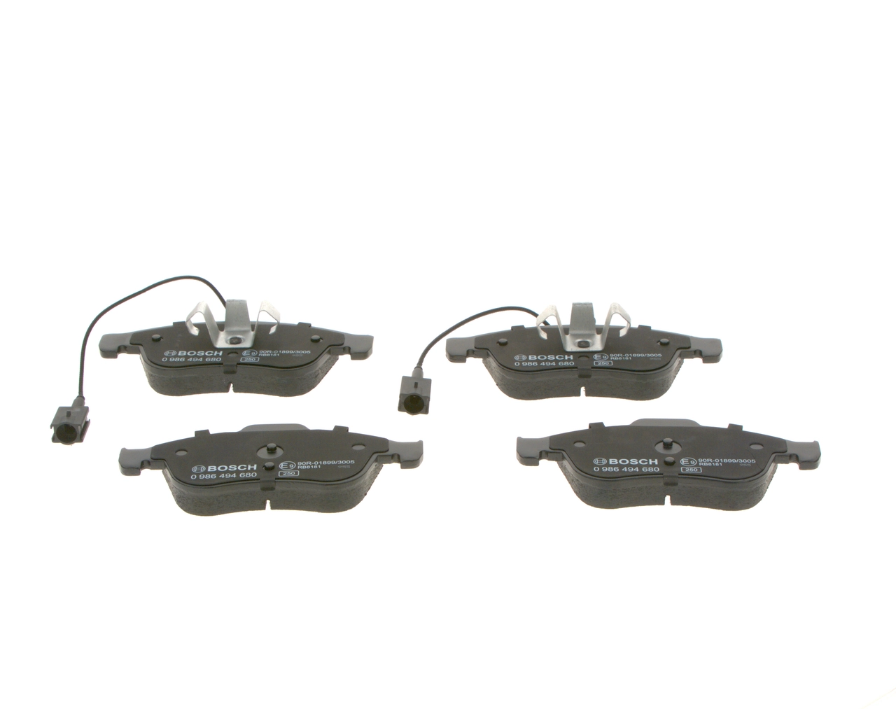 0986494680 Bosch Klocki hamulcowe przednie tarczowe