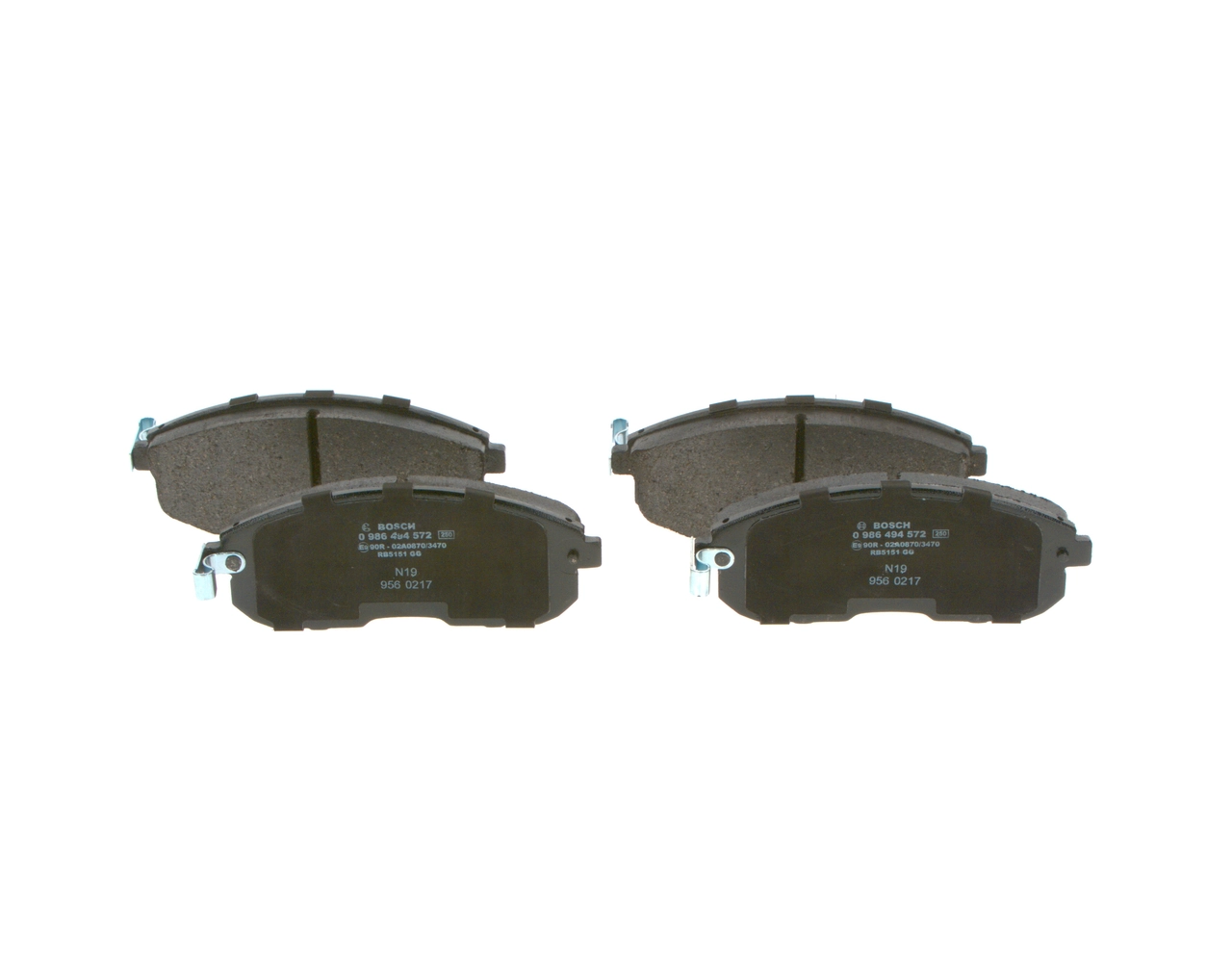 Klocki hamulcowe przednie tarczowe Bosch 0986494572 cena, od 29,02 USD
