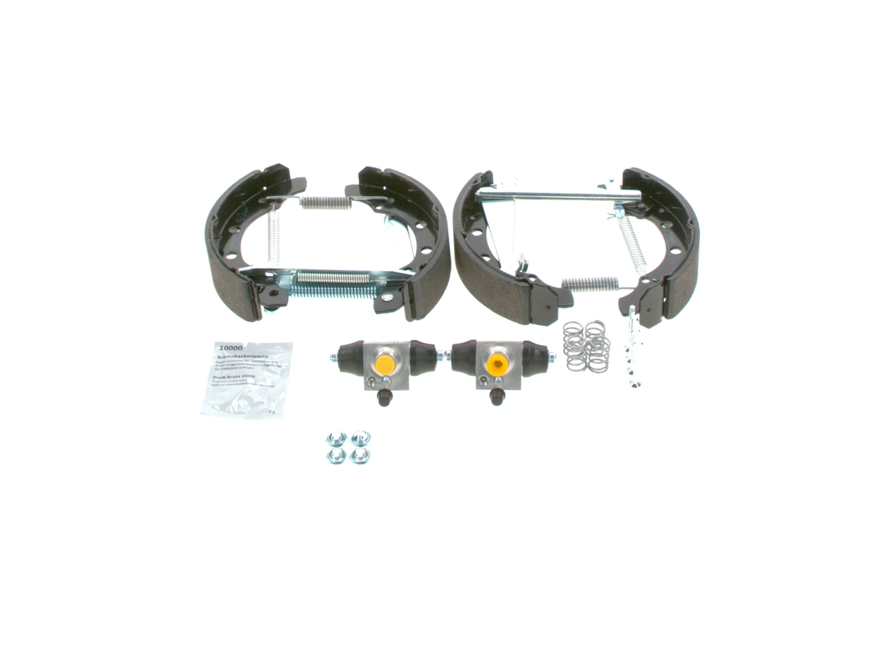 Klocki hamulcowe tylne bębnowe, kompletne z cylindrami, zestaw Bosch 0204114682 cena, od 107,44 USD