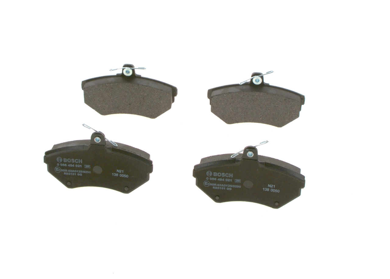 Do koszyka 0986494021 Bosch Klocki hamulcowe przednie tarczowe