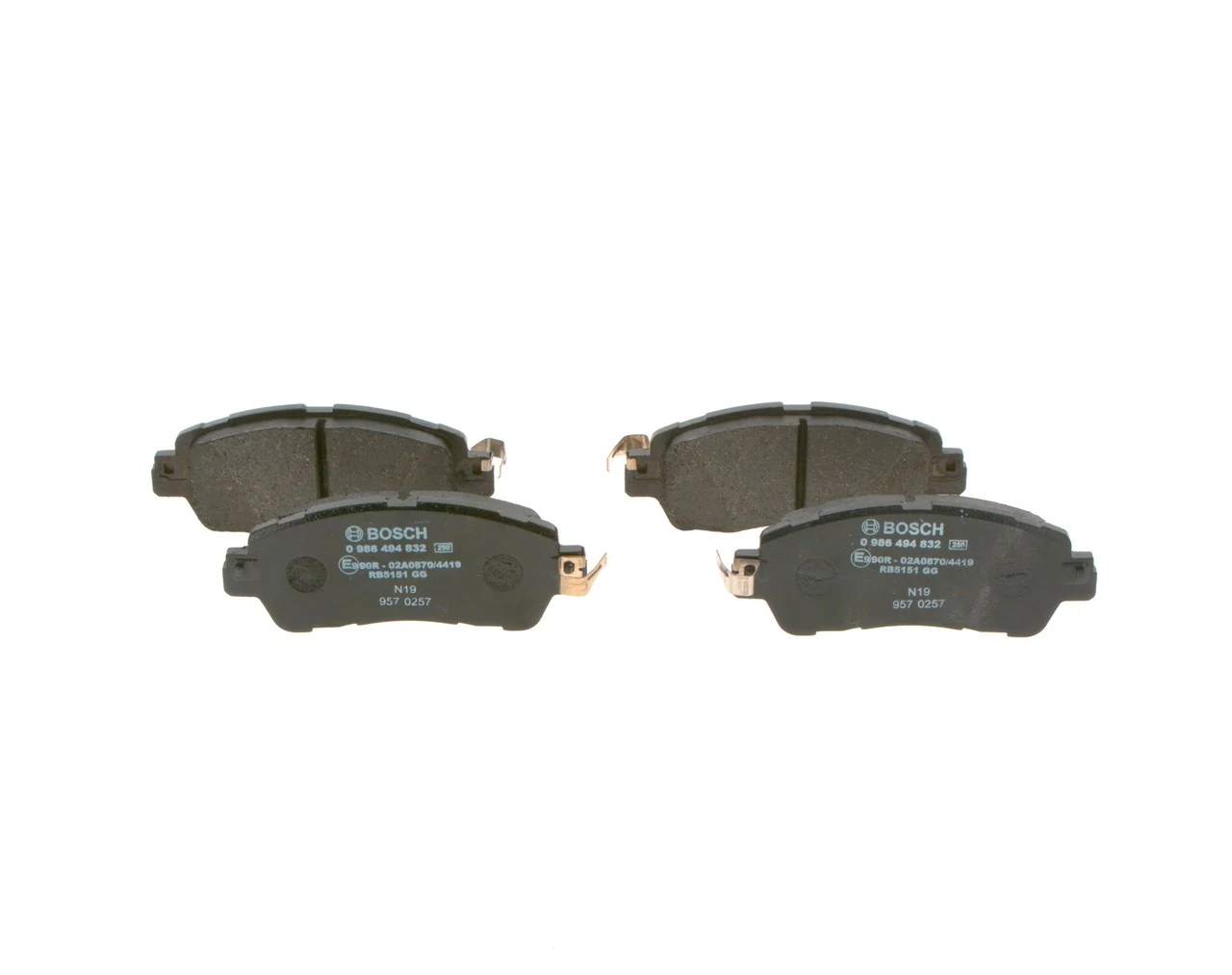 Klocki hamulcowe przednie tarczowe Bosch 0986494832 cena, od 33,81 USD