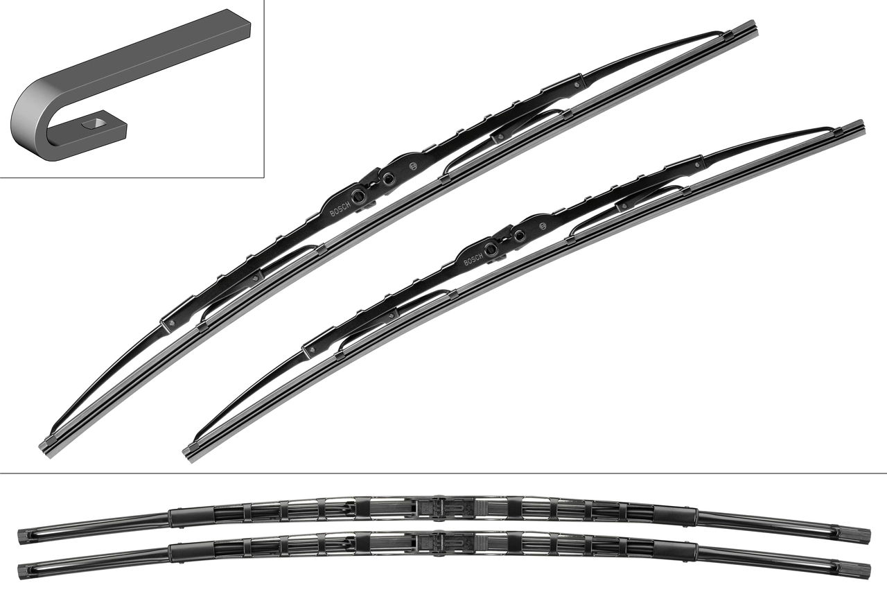 3397001532 Bosch Pióro wycieraczki szyby przedniej, zestaw (2 szt.)