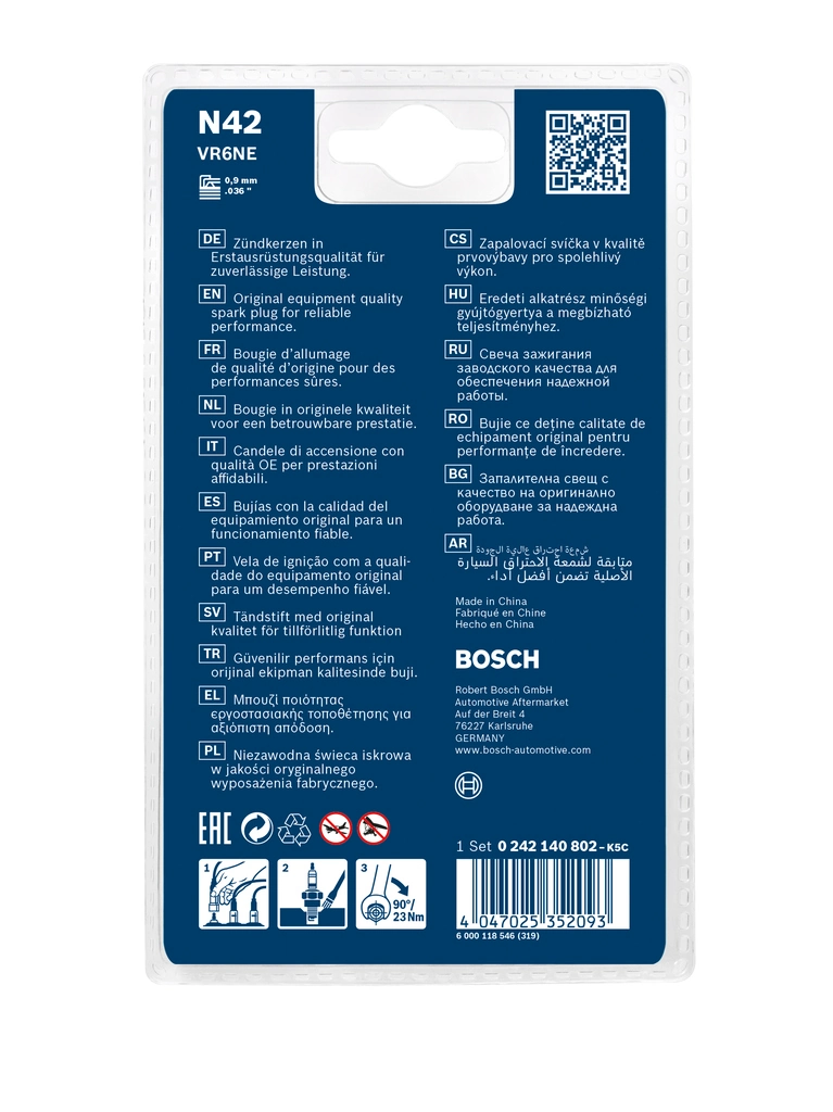 Świeca zapłonowa Bosch 0242140802