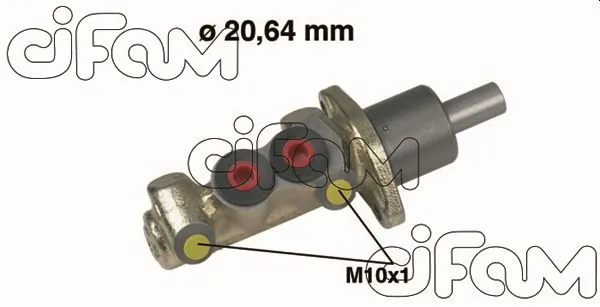 Do koszyka Główny cylinder hamulców Peugeot 405 I 15B