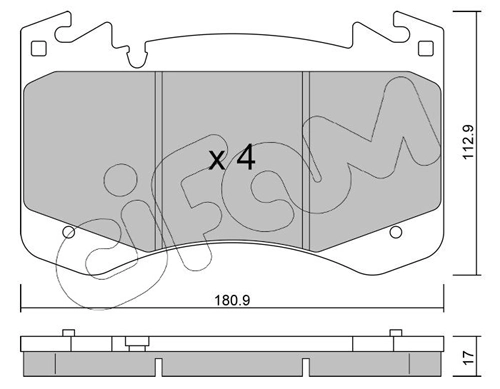 Klocki hamulcowe przednie tarczowe do Land Rover Range Rover SPORT III L461