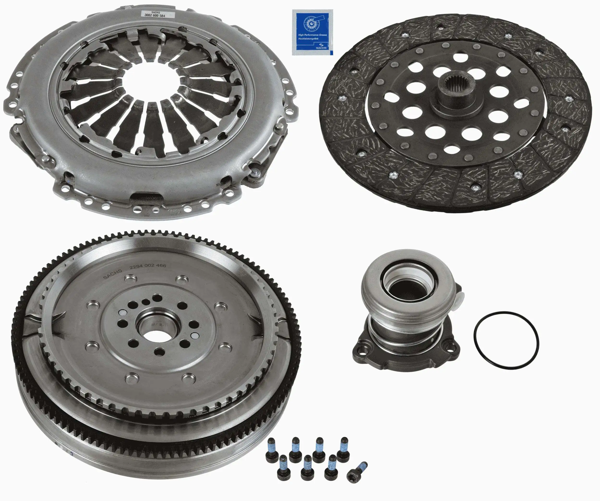 Do koszyka 55568171 Peugeot/Citroen Zestaw sprzęgła (3 części)