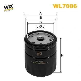 WL7086 WIX filtr oleju