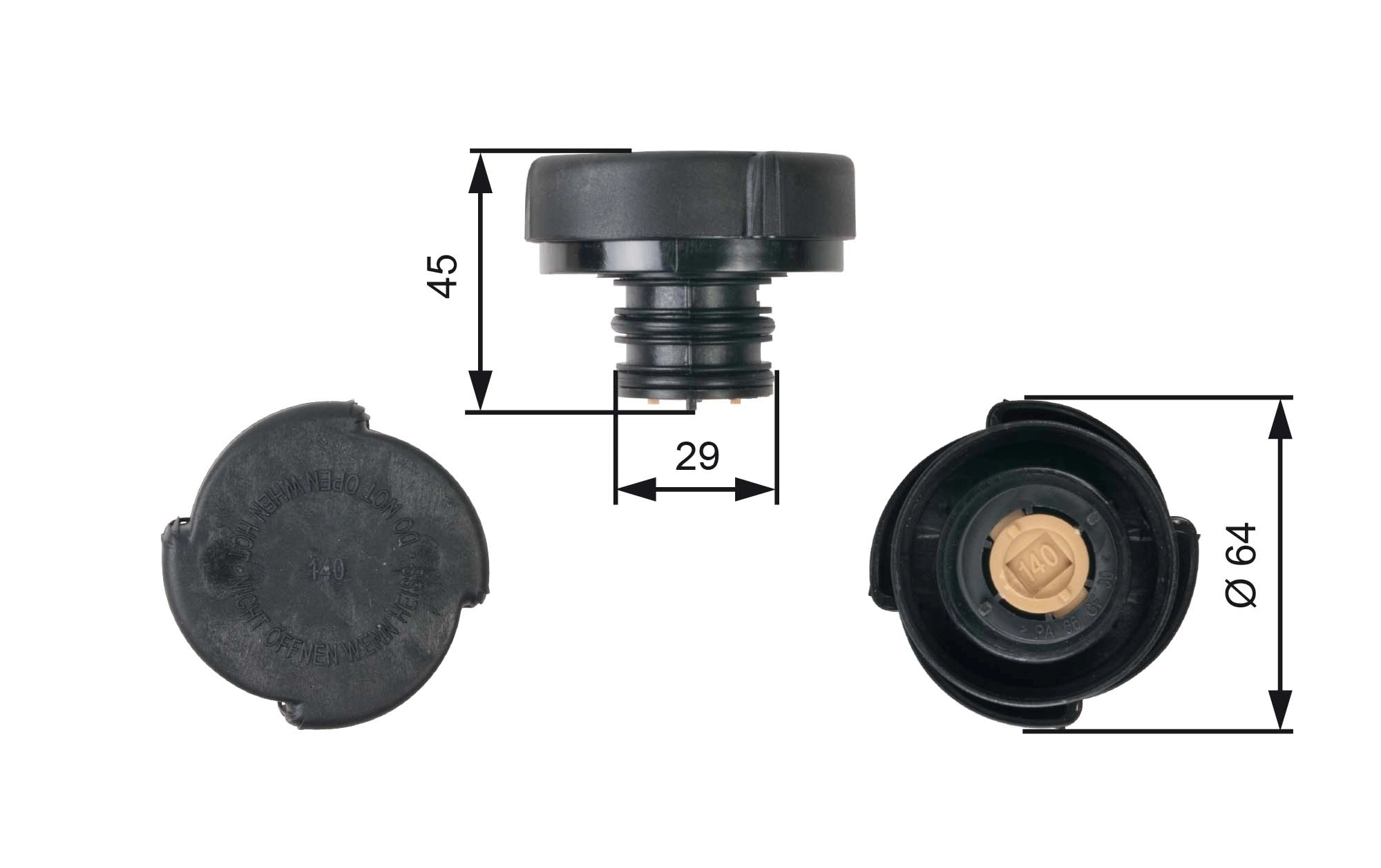  Pokrywa (korek) chłodnicy BMW 5 