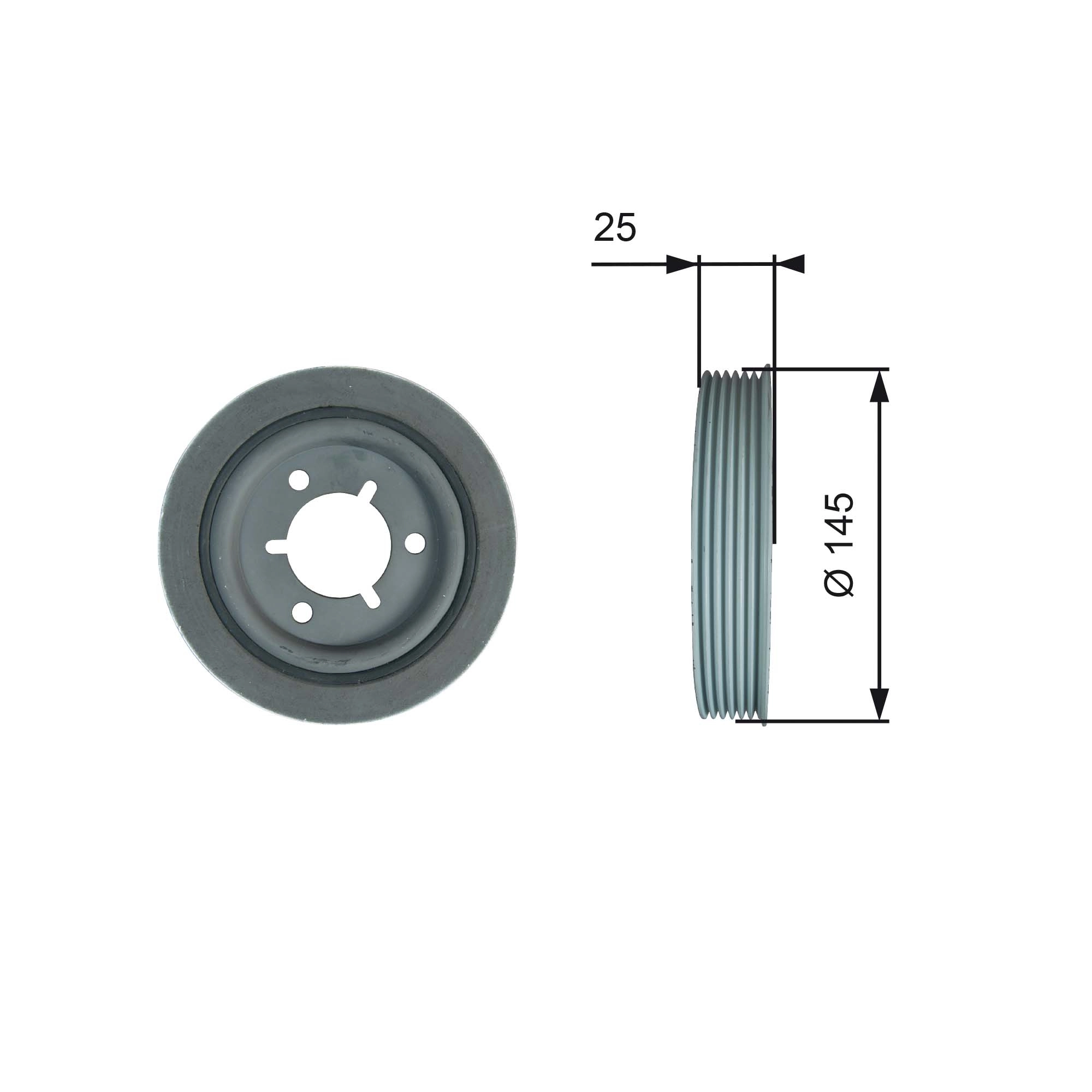 Do koszyka 9655703580 Fiat/Alfa/Lancia Koło pasowe wału korbowego