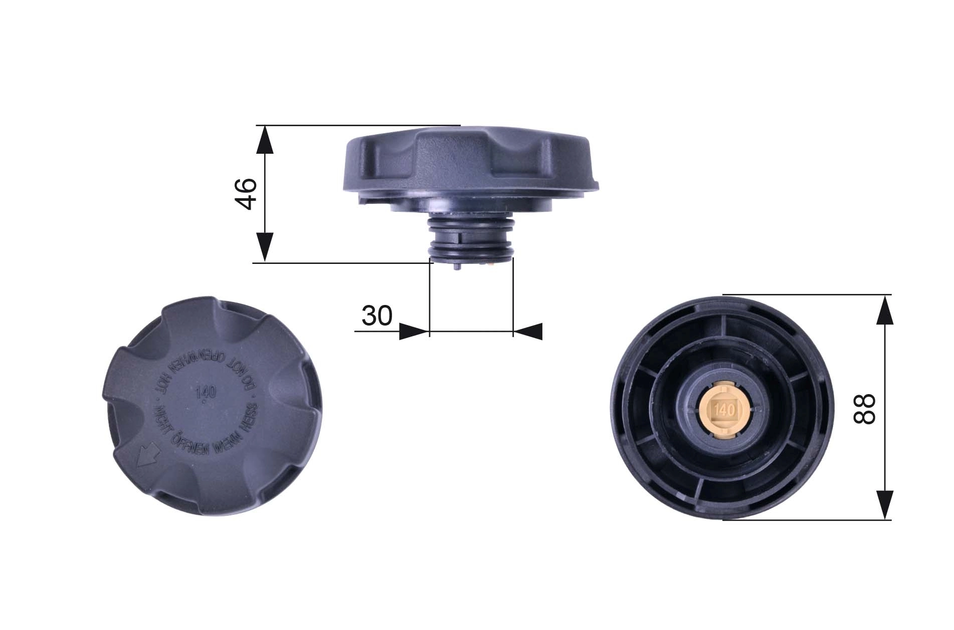 Pokrywa (korek) zbiornika wyrównawczego BMW X5 SUV (F15, F85) (2013 - 2018) cena, od 12,97 USD