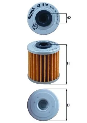 OX810 Mahle Original Filtr oleju