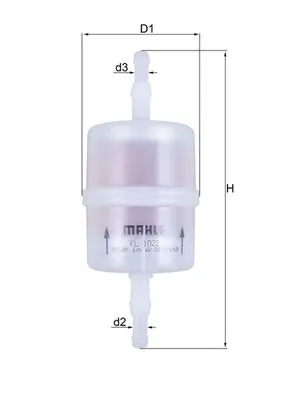 KL1022 Mahle Original Filtr paliwa
