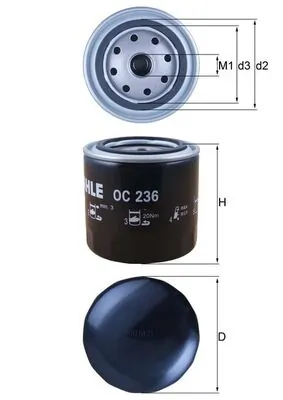 OC236 Mahle Original filtr oleju