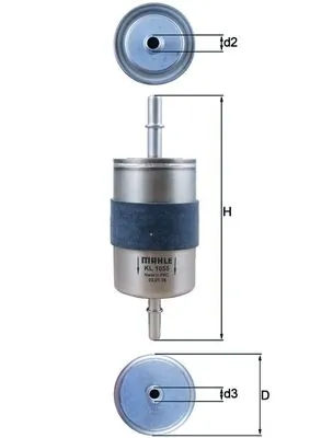 KL1055 Mahle Original Filtr paliwa