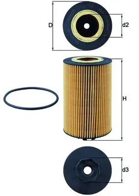 OX1140D Mahle Original Filtr oleju