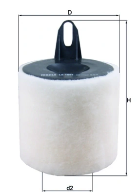 LX1651 Mahle Original Filtr powietrza