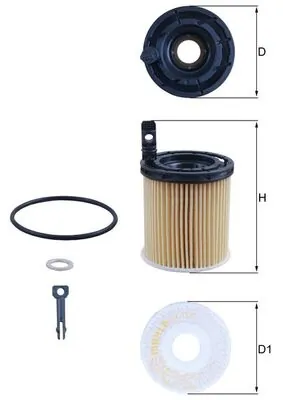 OX1121D Mahle Original Filtr oleju
