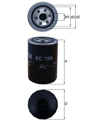 KC184 Mahle Original Filtr paliwa