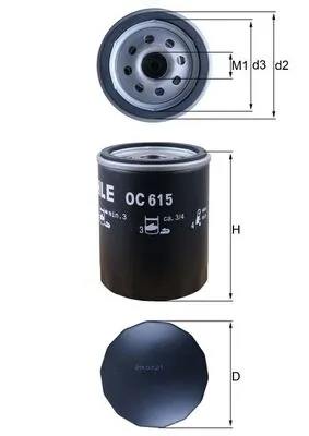 OC615 Mahle Original