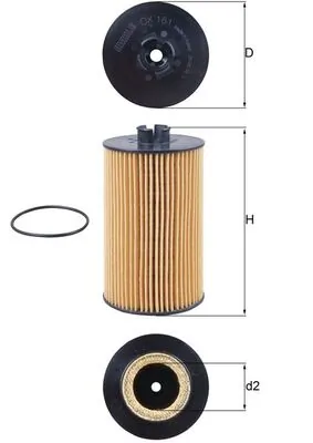 OX161D Mahle Original Filtr oleju