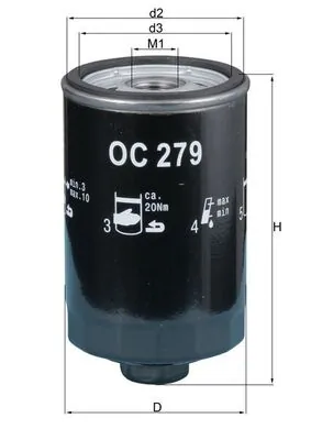 OC279 Mahle Original
