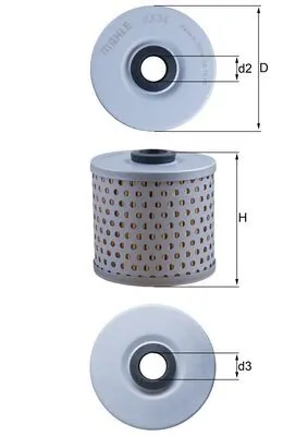 Filtr paliwa Mahle Original KX34 cena, od 12,22 USD