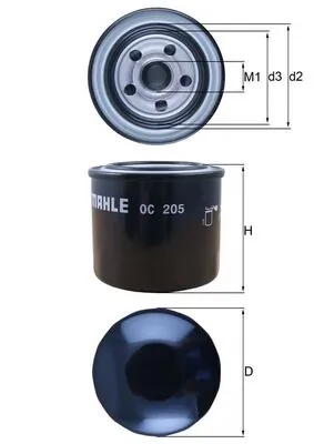 OC205 Mahle Original filtr oleju
