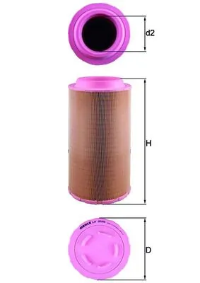 Filtr powietrza 5821147 Bomag