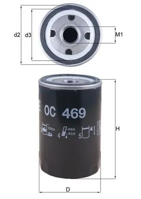 OC469 Mahle Original Filtr oleju