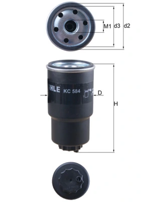 KC584 Mahle Original Filtr paliwa