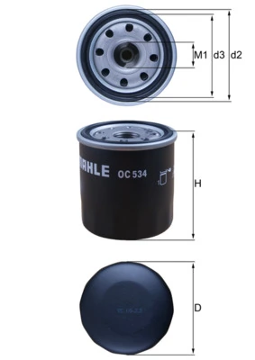 Filtr oleju Geely Mk