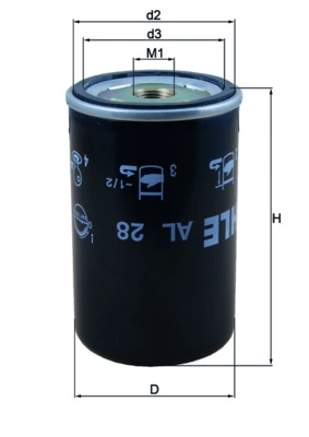 AL28 Mahle Original Filtr osuszacza powietrza (separatora oleju/wilgoci) (TRUCK)