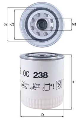 OC238 Mahle Original