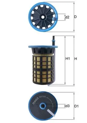 KX515 Mahle Original Filtr paliwa