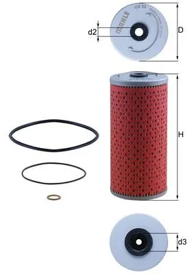 Filtr oleju Mahle Original OX92D cena, od 8,58 USD