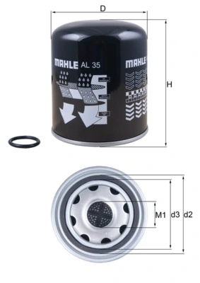 Filtr osuszacza powietrza (separatora oleju/wilgoci) (TRUCK) Mercedes A0004293197 cena, od 62,03 USD