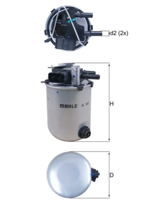 KL909 Mahle Original Filtr paliwa