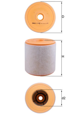 LX4961 Mahle Original Filtr powietrza