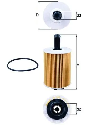 Filtr oleju Volkswagen Touran