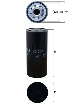 Filtr paliwa Mahle Original KC300 cena, od 43,40 USD
