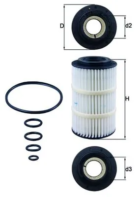 OX3457D Mahle Original filtr oleju
