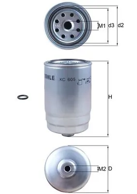 KC605D Mahle Original Filtr paliwa