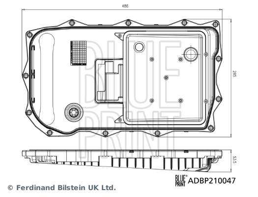 Miska automatycznej skrzyni biegów Blue Print ADBP210047 cena, od 111,52 USD