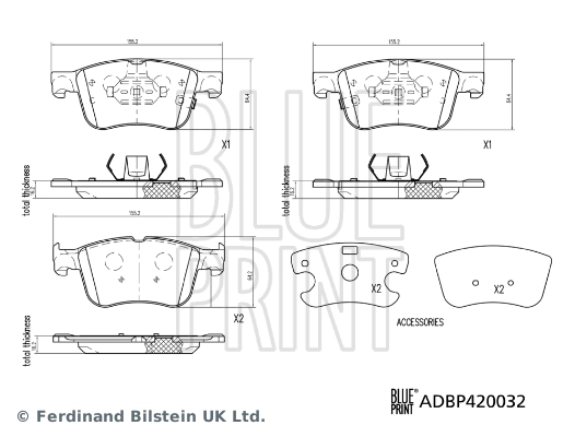  Klocki hamulcowe przednie tarczowe Ford Focus 4