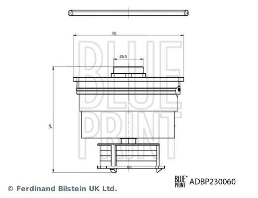 Filtr paliwa Blue Print ADBP230060 cena, od 31,72 USD