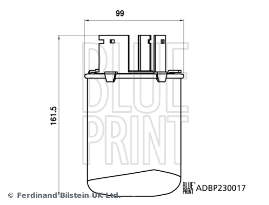 Filtr paliwa Blue Print ADBP230017 cena, od 71,61 USD