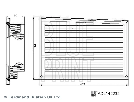 Filtr powietrza Fiat/Alfa/Lancia 52027683 cena, od 11,77 USD