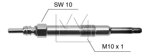 Świeca żarowa Saab 9-3 sedana (YS3F) (2002 - 2015) cena, od 14,85 USD