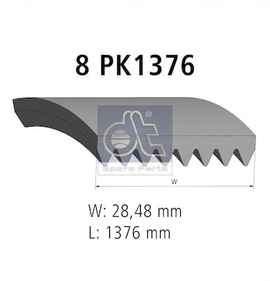 Pas napędowy mechanizmów Volvo 20580937 cena, od 13,39 USD